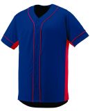 Augusta Sportswear 1661 Youth Slugger Jersey in Navy/ red