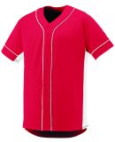 Augusta Sportswear 1661 Youth Slugger Jersey in Red/ white
