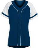 Augusta Sportswear 1665 Women's Winner Jersey in Navy/ white