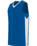 Augusta Sportswear 1712 Block Out Jersey in Royal/ white