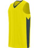 Augusta Sportswear 1712 Block Out Jersey in Power yellow/ slate