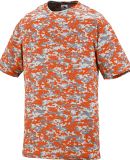 Augusta Sportswear 1799 Youth Digi Camo Wicking T- in Orange digi