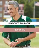 Augusta Sportswear 1520 Gamer Colorblocked Basebal Red/ White
