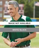 Augusta Sportswear 1520 Gamer Colorblocked Basebal White/ Black