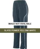 Augusta Sportswear 7716 Women's Rival Pant Slate/ Power Yellow/ White