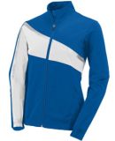 Augusta Sportswear 7735 Women's Aurora Jacket in Royal/ white/ metallic silver