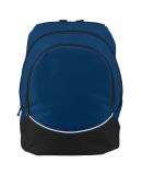 Augusta Sportswear 1915 Tri-Color Backpack in Navy/ black/ white