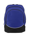 Augusta Sportswear 1915 Tri-Color Backpack in Purple/ black/ white