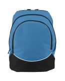 Augusta Sportswear 1915 Tri-Color Backpack in Columbia blue/ black/ white