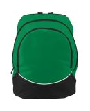 Augusta Sportswear 1915 Tri-Color Backpack in Kelly/ black/ white