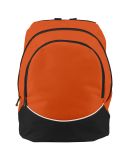 Augusta Sportswear 1915 Tri-Color Backpack in Orange/ black/ white