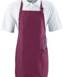 Augusta Sportswear 4350 Full Length Apron with Poc in Maroon