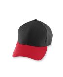 Augusta Sportswear 6236 Youth Athletic Mesh Cap in Black/ red