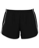 Augusta Sportswear 1266 Girls' Pulse Team Short in Black/ black/ white