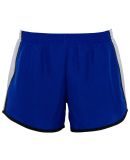 Augusta Sportswear 1266 Girls' Pulse Team Short in Royal/ white/ black