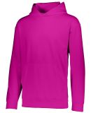 Augusta Sportswear 5506 Youth Wicking Fleece Hoode in Power pink