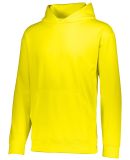 Augusta Sportswear 5506 Youth Wicking Fleece Hoode in Power yellow