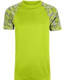 Augusta Sportswear 1782 Color Block Digi Camo Jers in Lime/ lime digi/ silver