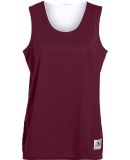 Augusta Sportswear 147 Women's Reversible Wicking  in Maroon/ white