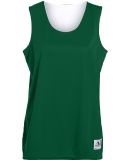 Augusta Sportswear 147 Women's Reversible Wicking  in Dark green/ white