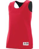 Augusta Sportswear 147 Women's Reversible Wicking  in Red/ black