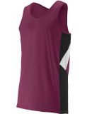 Augusta Sportswear 333 Youth Sprint Jersey in Maroon/ black/ white
