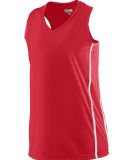 Augusta Sportswear 1183 Girls' Winning Streak Race in Red/ white