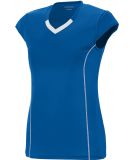 Augusta Sportswear 1219 Girls' Blash Jersey in Royal/ white