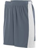 Augusta Sportswear 1605 Lightning Short in Graphite/ white