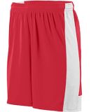 Augusta Sportswear 1606 Youth Lightning Short in Red/ white