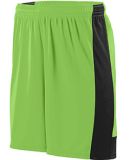 Augusta Sportswear 1606 Youth Lightning Short in Lime/ black