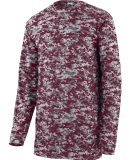 Augusta Sportswear 2789 Youth Digi Camo Wicking Lo in Maroon digi