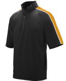 Augusta Sportswear 3789 Youth Quantum Short Sleeve in Black/ gold/ white