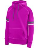 Augusta Sportswear 5440 Women's Spry Hoodie in Power pink/ white/ graphite