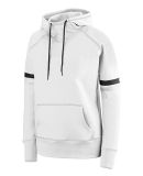 Augusta Sportswear 5440 Women's Spry Hoodie in White/ black/ graphite