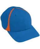 Augusta Sportswear 6310 Flexfit Zone Cap Royal/ Orange