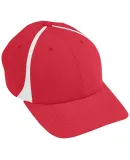 Augusta Sportswear 6311 Youth Flexfit Zone Cap in Red/ white