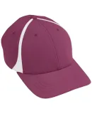 Augusta Sportswear 6311 Youth Flexfit Zone Cap in Maroon/ white