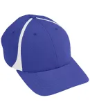 Augusta Sportswear 6311 Youth Flexfit Zone Cap in Purple/ white