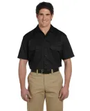 1574 Dickies Short Sleeve Twill Work Shirt  BLACK