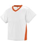 Augusta Sportswear 9725 High Score Jersey in White/ orange