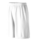 Augusta Sportswear 803 Longer Length Wicking Short in White