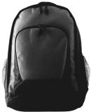 Augusta Sportswear 1710 Ripstop Backpack in Black/ black