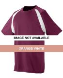 Augusta Sportswear 218 Wicking Color Block Jersey Orange/ White