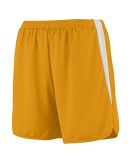 Augusta Sportswear 345 Velocity Track Short in Gold/ white