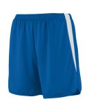 Augusta Sportswear 345 Velocity Track Short in Royal/ white