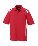 Augusta Sportswear 5012 Two-Tone Premier Sport Shi in Red/ white