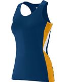 Augusta Sportswear 334 Women's Sprint Jersey in Navy/ gold/ white