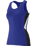 Augusta Sportswear 334 Women's Sprint Jersey in Purple/ black/ white