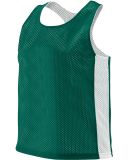 Augusta Sportswear 968 Women's reversible Tricot M in Dark green/ white